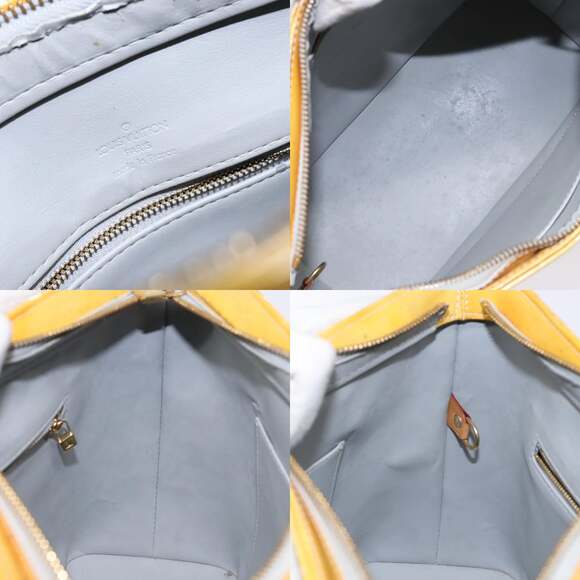 LOUIS VUITTON Monogram Vernis Houston Hand Bag Gris M91053 - Picture 12 of 13